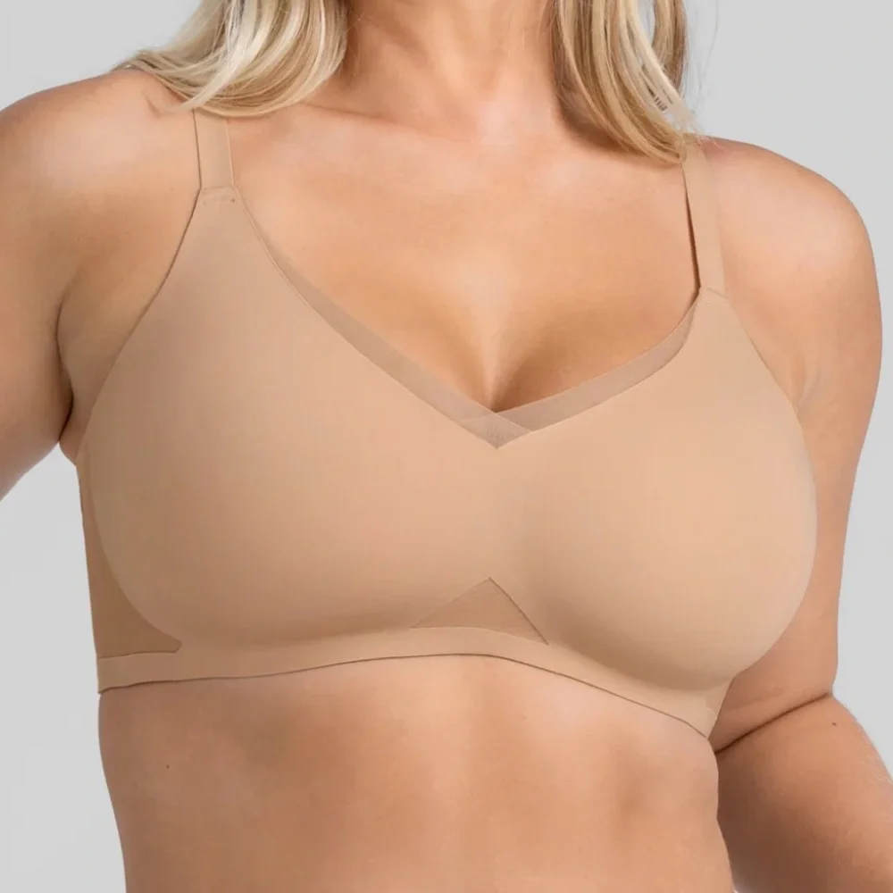 Honeylove - Set of 3 Black and Sand  Seamless Bras - Picture 6 of 13